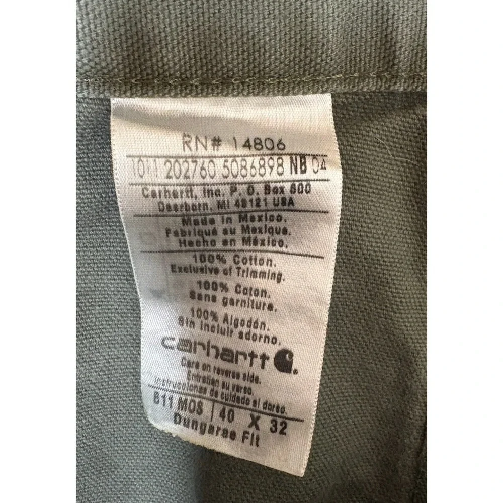 Carhartt dungaree fit